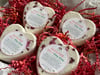 Heart Shaped - Natural Bath Bombs - Gift Set - 4 Count - Valentines Day Gifts