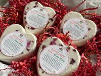 Image 5 of Heart Shaped - Natural Bath Bombs - Gift Set - 4 Count - Valentines Day Gifts