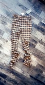 Image of Plaid stacked pants 