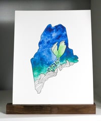 Maine Mermaid Print