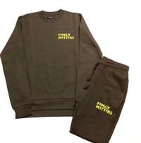 Premium Family Matters Crewneck Sweatsuit - Olive Green