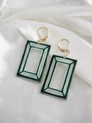 Image 2 of Window Earrings (Green)