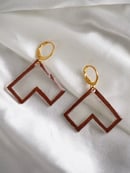 Image 2 of Geometric Glass Earrings