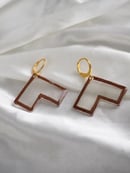 Image 3 of Geometric Glass Earrings