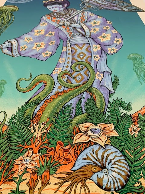 Sigur Ros @ Red Rocks 14 Color Silkscreen Concert Poster By EMEK, Signed + Numbered By The Artist