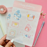 Image 2 of Laundry Day Sticker Sheet