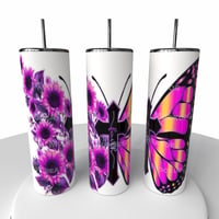 FAITH BUTTERFLY TUMBLER 