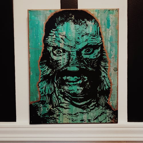 Image of Creature from the Black Lagoon Painting