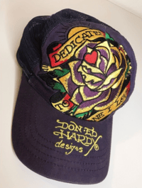 Image 1 of Purple Ed Hardy Hat