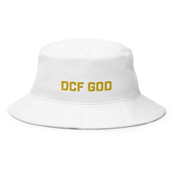 Image of dcf god bucket hat (white)