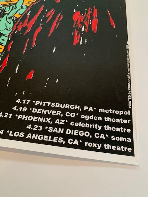 Smashing Pumpkins Silkscreen Concert Tour Poster