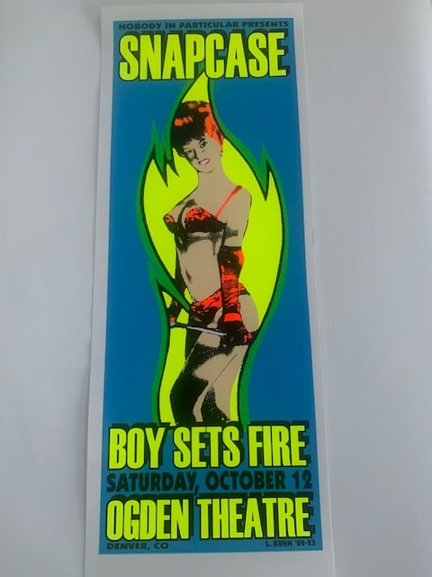 Snapcase / Boy Sets Fire Silkscreen Concert Poster By Lindsey Kuhn