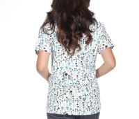 Image 3 of  ALITTLE DITZY SCRUB TOP💙