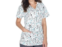 Image 1 of  ALITTLE DITZY SCRUB TOP💙