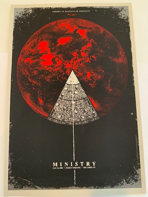 Ministry Silkscreen Concert Poster