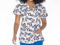 Image 3 of HEALTHCARE HEROES SCRUB TOP
