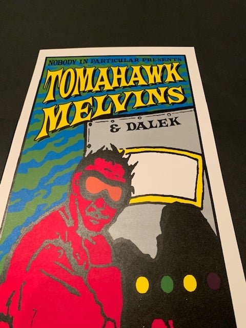 Tomahawk / The Melvins Silkscreen Concert Poster By Lindsey Kuhn, Signed By The Artist