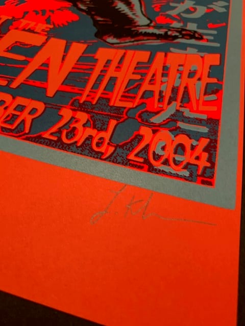 Hot Water Music Silkscreen Concert Poster By Lindsey Kuhn, Signed By The Artist