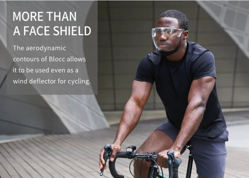 Image of High Quality Anti Fog multi-color transparent Plastic Face Screen Shield