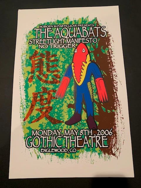 Aquabats Silkscreen Concert Poster By Lindsey Kuhn