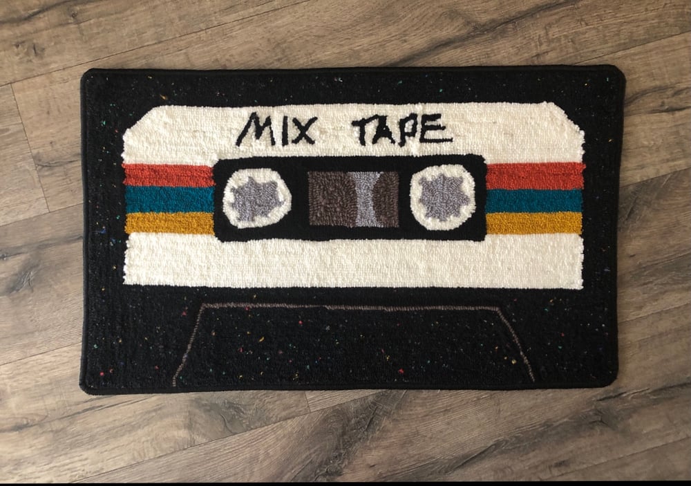 Cassette "MIXED TAPE" Tufted Rug