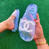 CHANEL CLEAR JELLY SLIDES