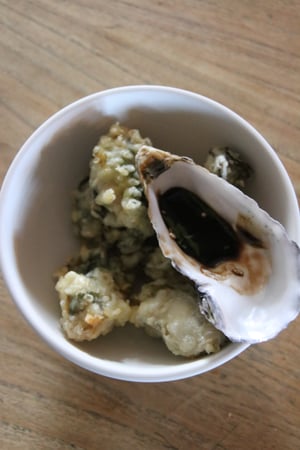 Image of tempura d'huitres
