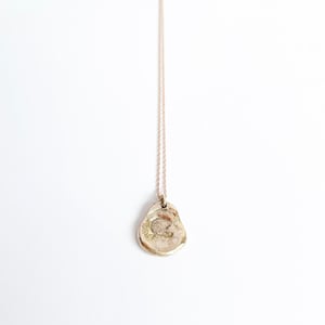 Image of Ampersand Medallion necklace in 9ct solid gold 