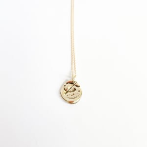 Image of Ampersand Medallion necklace in 9ct solid gold 