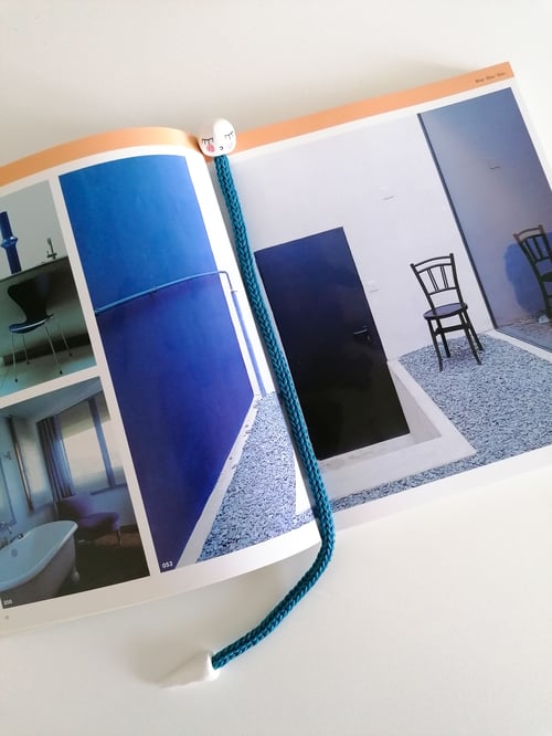 Image of Bookworm Bookmark in turquoise