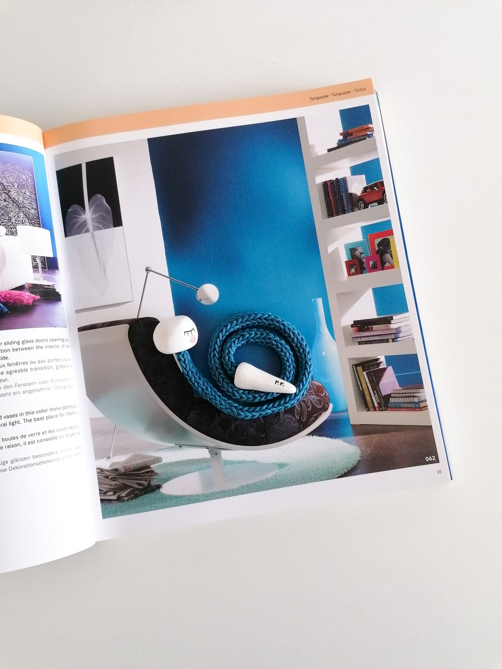Image of Bookworm Bookmark in turquoise