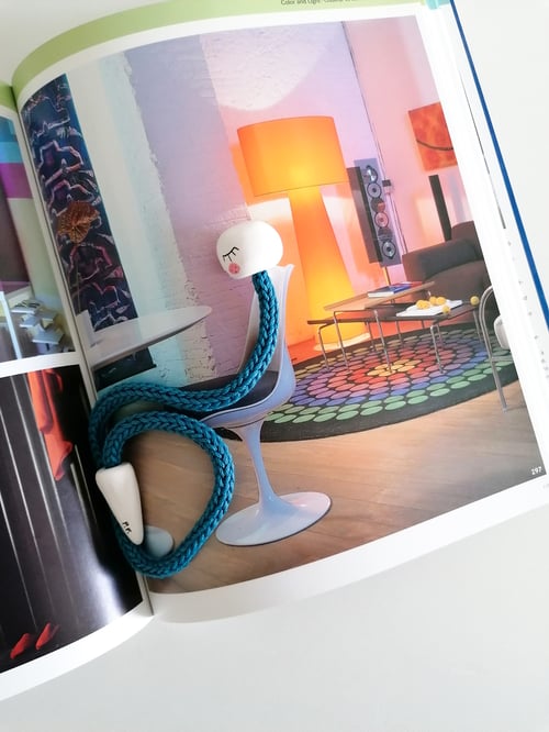 Image of Bookworm Bookmark in turquoise