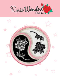Image 3 of **NEW** Floral Yin Yang Iron on Patch