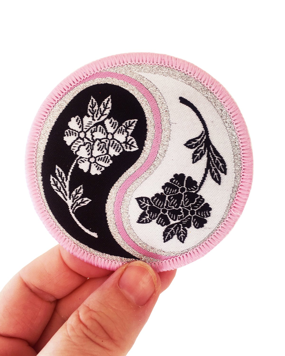 **NEW** Floral Yin Yang Iron on Patch
