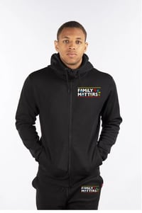 Image 1 of Premium Family Matters Zip Up Sweatsuit - Black