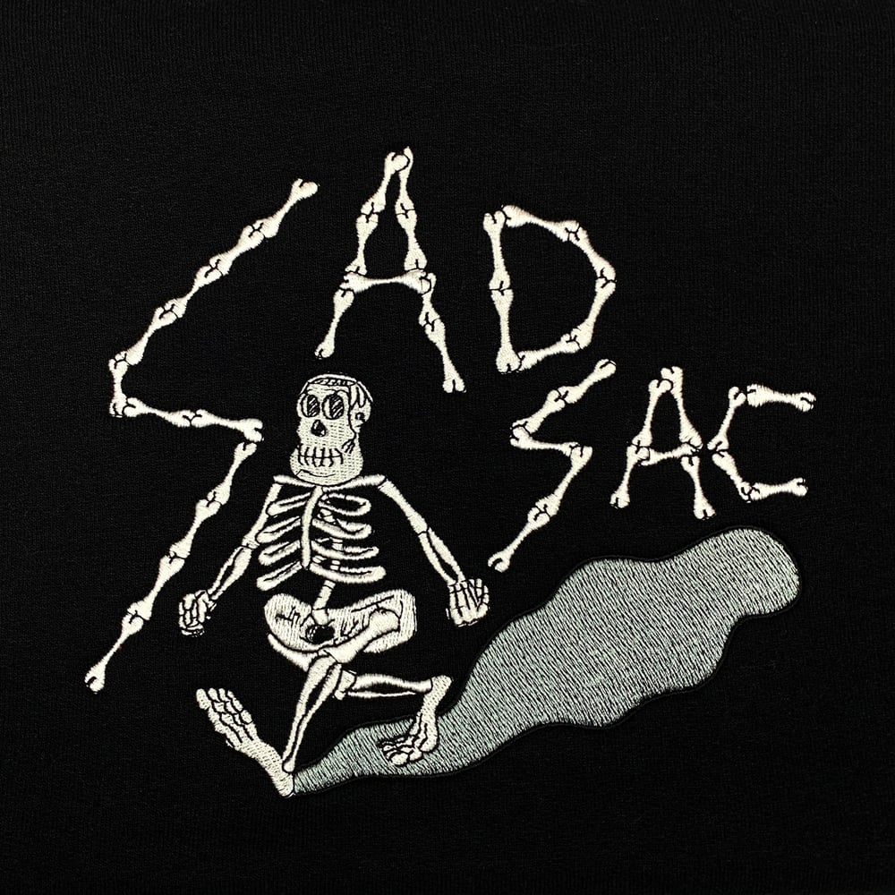 Image of “Isolation walk” embroidered sweatshirt (Black)