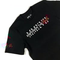 Image 1 of Empower The Hustle T Shirt Black, Red & White