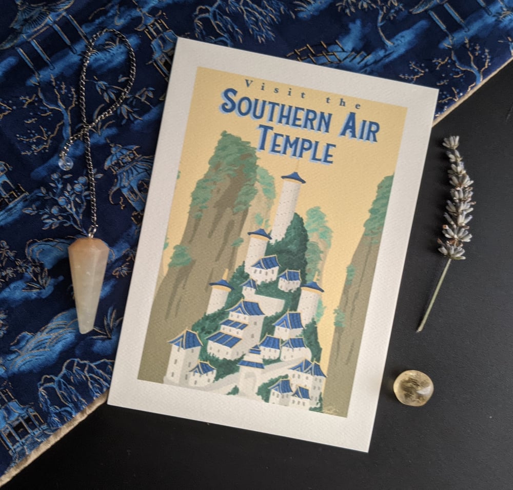 Image of Visit the Southern Air Temple Print