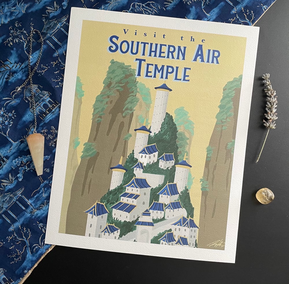 Image of Visit the Southern Air Temple Print