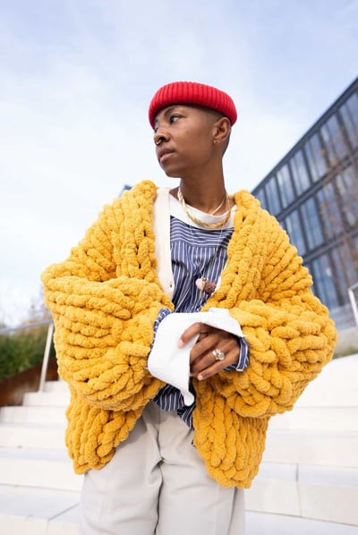 Image of Knit Bomber Jacket