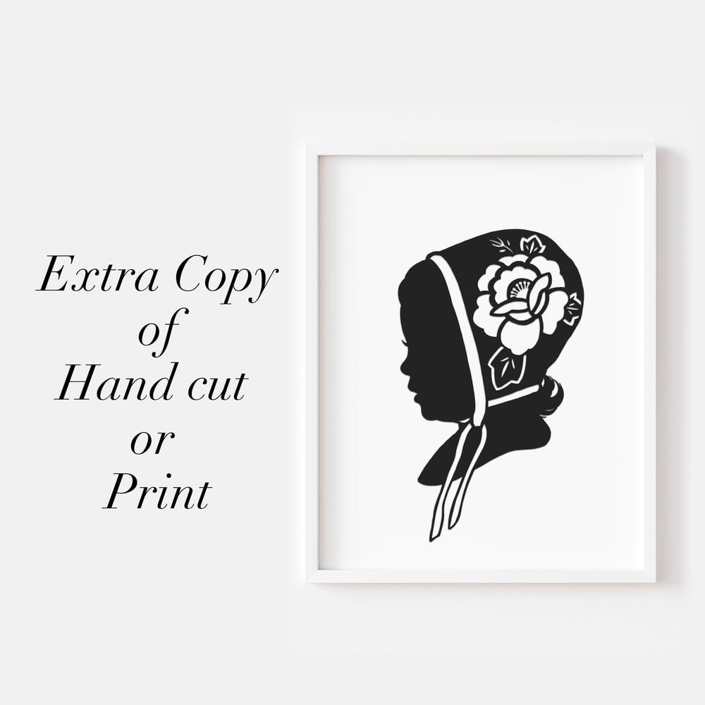 Image of Extra Hand Cut or Print of Your Silhouette