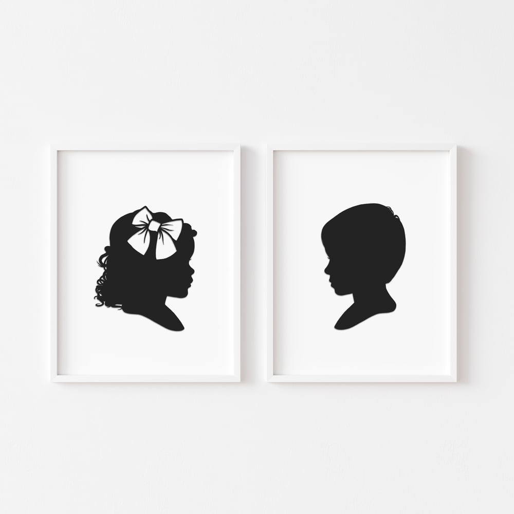 Image of {Standard 8.5x11" Size} Hand-Cut Silhouette