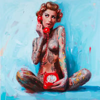 Image 2 of Extremely Limited Edition 'RED PHONE' Giclee Print