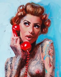 Image 4 of Extremely Limited Edition 'RED PHONE' Giclee Print