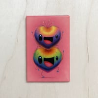 "Frankie & Finley" Hearts Magnet