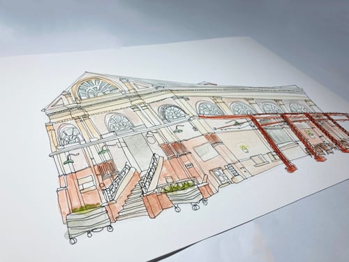 Image of Altrincham Market Giclee Print