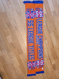 Image 2 of Orange 55 Titles and League Champions Scarf 