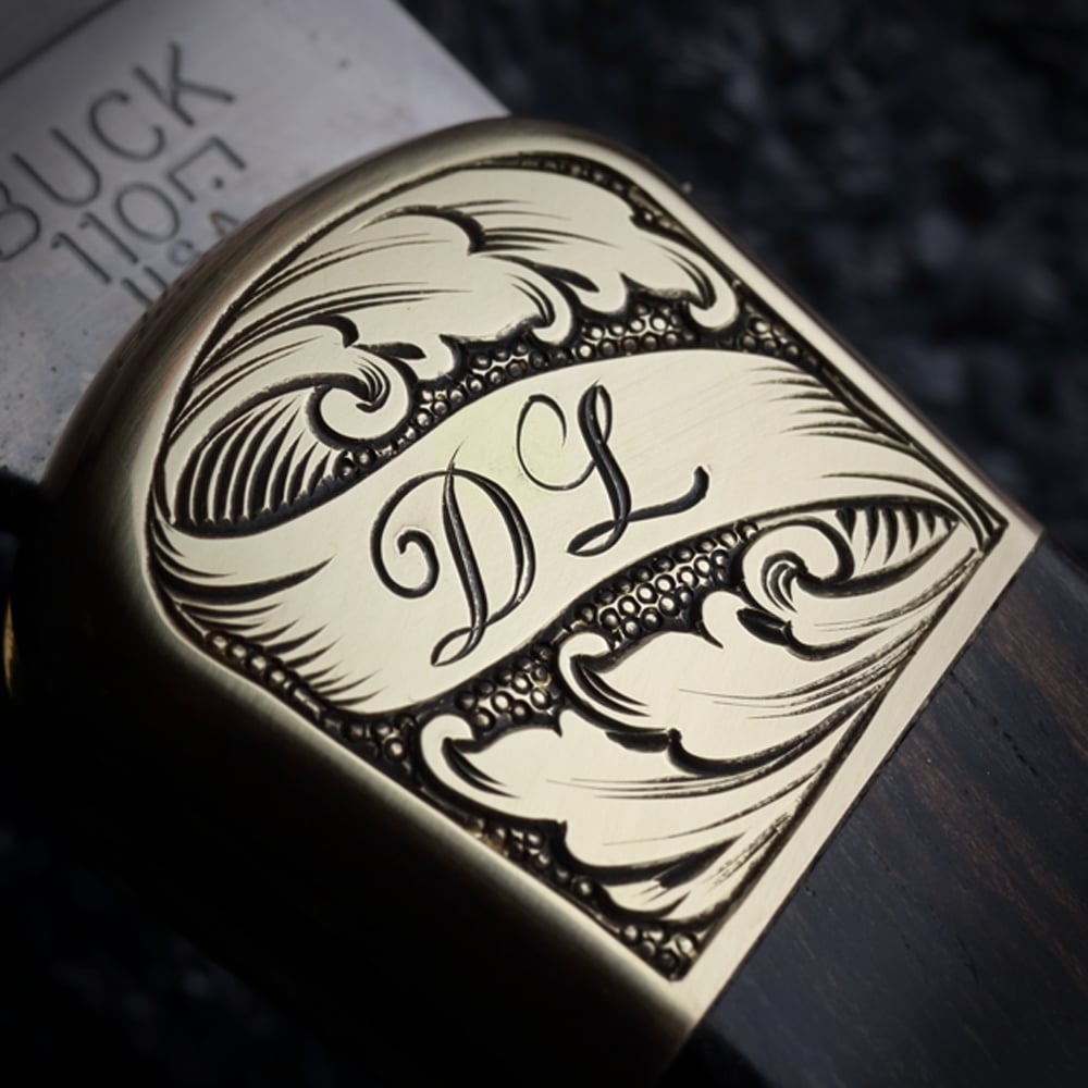 *CUSTOM* Buck 110 Victorian Engraving