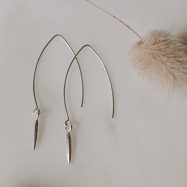 Image of Spear Drop Earrings