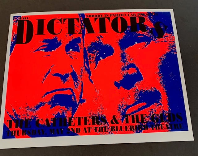 Dictators Silkscreen Concert Poster By Lindsey Kuhn